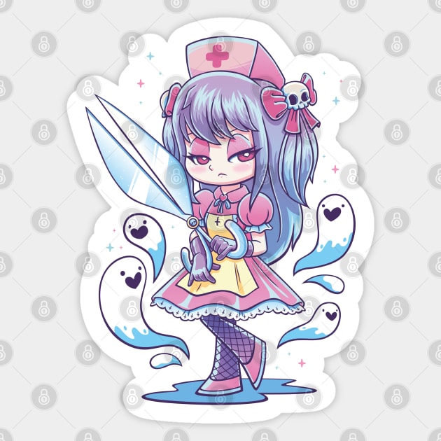 The Goth Nurse Sticker by GoshWow®